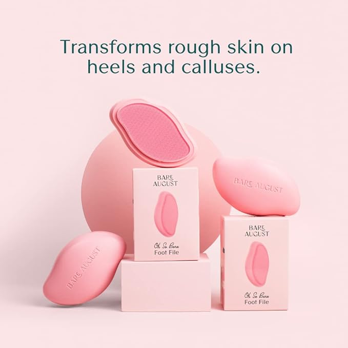 Bare August Glass Foot File Callus Remover- Heel Scraper & in Shower Foot - Image 4