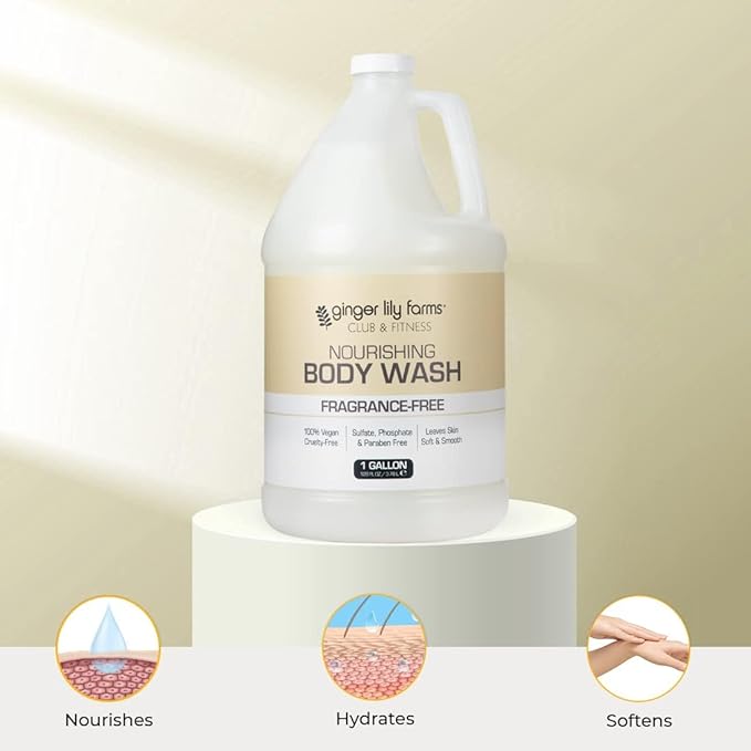 Ginger Lily Farms Club & Fitness Nourishing Body Wash, 100% Vegan & Cruelty-Free - Image 6
