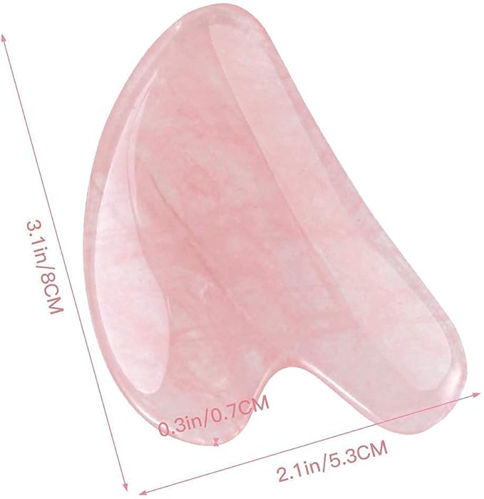 Rosy Finch Gua Sha Massager Tool, Jade Stone Guasha Scraping Massage Tool Jade - Image 7