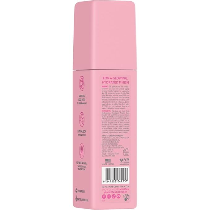 Minetan Rose Face Tan Mist | Clear Facial Self Tanning Spray | Gradual Daily - Image 2