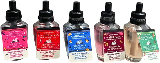 Bath & Body Works Wallflowers Refills MILK BAR Collection 2025 5pc Gift Set w/ - Image 7