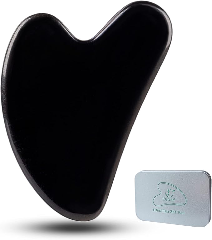 Ditind Gua Sha Facial Tools, Natural Jade Guasha Tool by Ditind