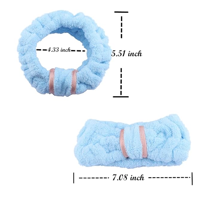 4 Pack Microfiber Towel Headbands - Image 2