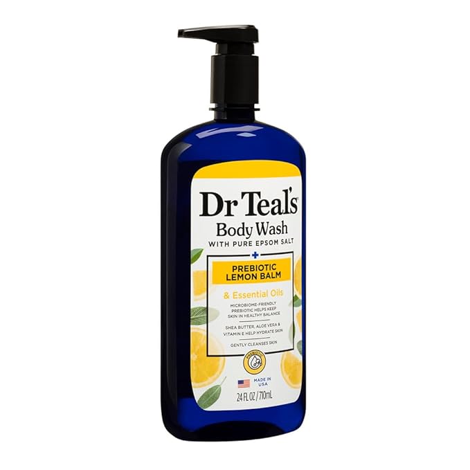 Dr Teal's Body Wash with Prebiotic Lemon Balm, Sage & Thyme Essential Oils - Image 2