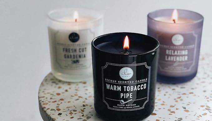 DW Home Warm Tobacco Pipe Scented Candles, 9 oz Single Wick Medium Jar - Image 7