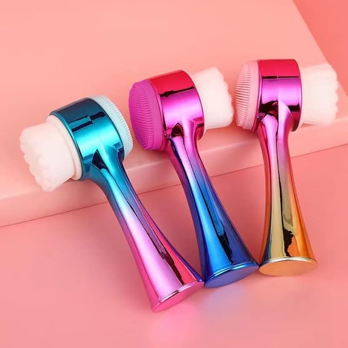 Facial Cleansing Brush 2 in 1Double-Sided Facial Cleaning Brush - Image 2