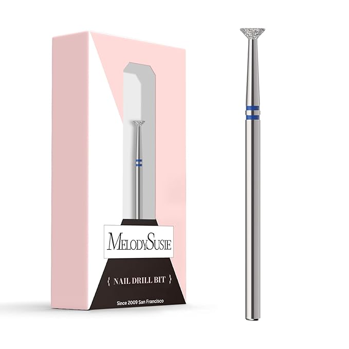 MelodySusie 4mm Inverted Tapered Cuticle Clean Nail Drill Bit 3/32'', by MelodySusie