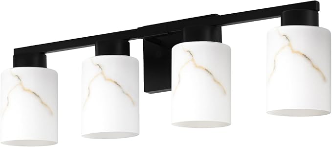 4-Light Bathroom Light Fixtures, Modern Vanity Lights, Living Room, E26 Base - Image 8