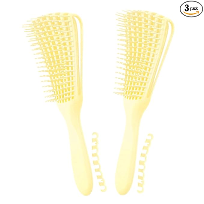 Detangling Brush for Afro America/African Hair Textured 3a to 4c Kinky by Unknown
