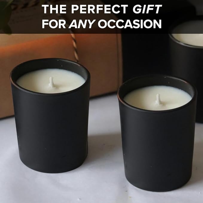 Simply Soson Scented Votive Candles, Bulk Set of 24 White Patchouli Small - Image 5