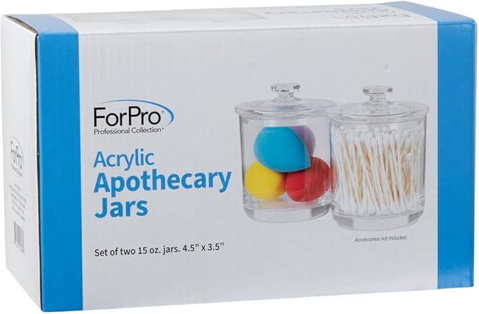 ForPro Clear Acrylic Apothecary Jars - Image 2
