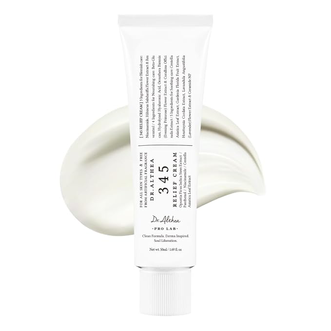 Dr.Althea 345 Relief Cream, Daily Face Moisturizer, Blemish Relief Care by DrAlthea
