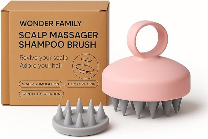 WONDER FAMILY Silicone Scalp Scrubber by WONDERFAMILY