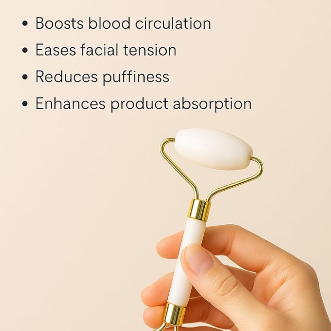 Gua Sha Facial Tool and Jade Roller Set –Anti-Aging Tools - Image 4