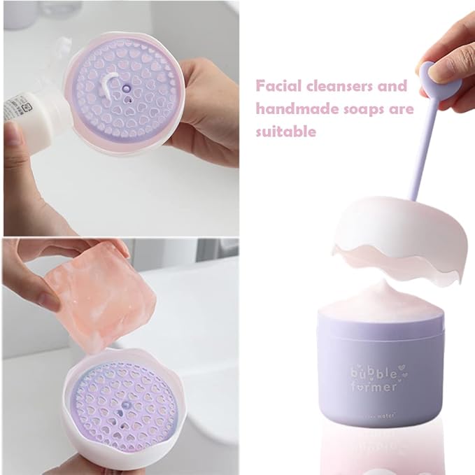 Face Wash Foam Maker, Facial Cleanser Foam Cup Froth Whip Bubble Maker Skin - Image 5