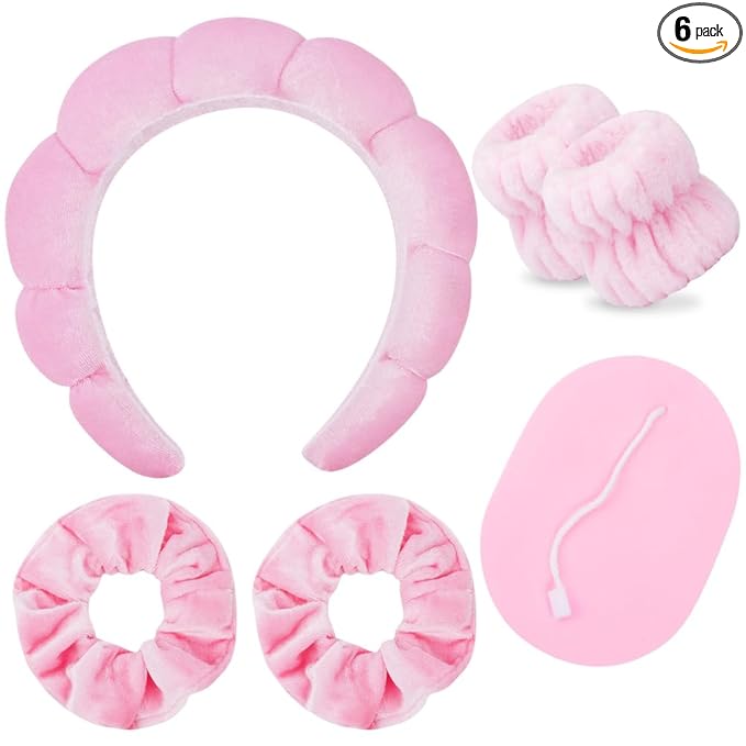 SPA Headbands for Washing Face Makeup Scrunchies Hair Tie Hair Band Women by AOPRIE