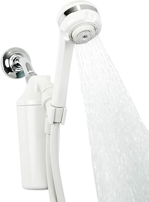 Aquasana Shower Filter for Hair & Skin | Reduces 90% of Chlorine | Handheld by Aquasana