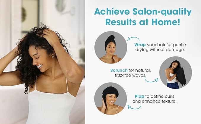 Hair RePear The Ultimate Hair Towel – Generous 29" x 45" Cotton Hair Towel - Image 7