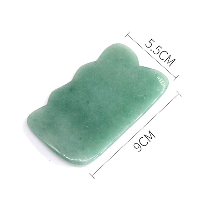 Gua Sha Facial Tool Natural Jade Stone Massage Board Tools - Image 6