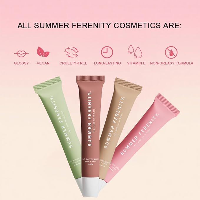 4 PCS Summer Lip Balm Tinted Lip Butter Balm - Image 7