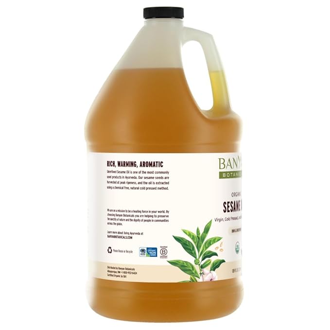 Banyan Botanicals Sesame Oil – Organic & Unrefined Ayurvedic Oil - Image 6