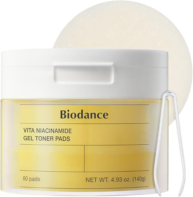 Biodance Vita Niacinamide Gel Toner Pads, Dark Spot Corrector, Evening Skin Tone by BIODANCE