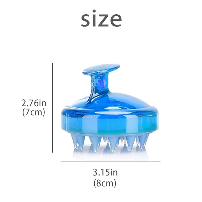 INVODA 3PCS Scalp Massager Shampoo Brush Soft Silicone Bristles - Image 4