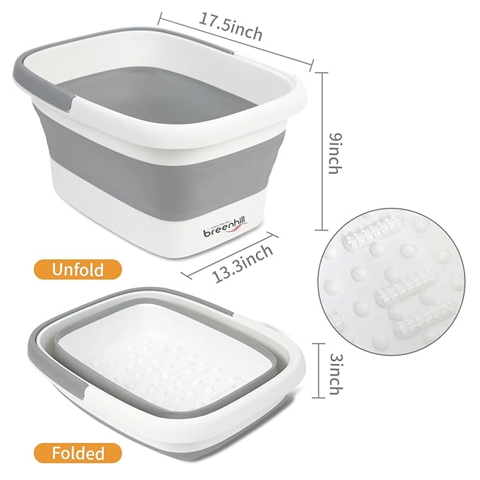 Foldable Foot Bath Basin, Collapsible Foot Soak Tub, Foot Tub - Image 2