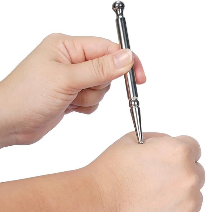STICKON Stainless Steel Acupuncture Pen Trigger Point Massage Tool Relief Pain - Image 2