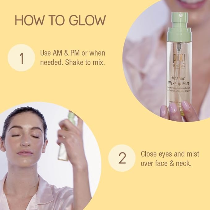 Pixi Vitamin-C Wakeup Mist | Helps Cool, and Wake Up Skin | Adds Hydration | - Image 4