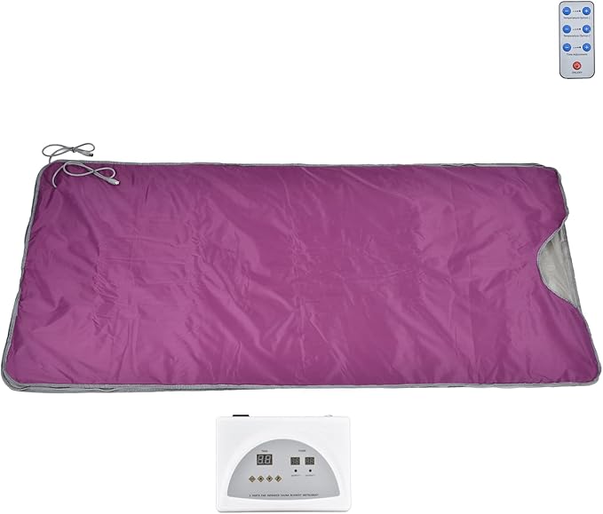 Srliya Far Infrared Sauna Blanket, Sweat Steaming Heating Detox Therapy Blanket - Image 2