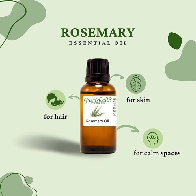 2 Bottles - 16 fl oz Rosemary Essential Oil, Aluminum Bottle - GreenHealth - Image 4