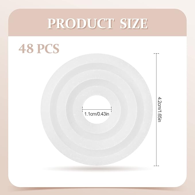 Demissle 48 Pcs Replacement Fragrance Scented Pads Disc Fresh Oil Refill Pad - Image 2