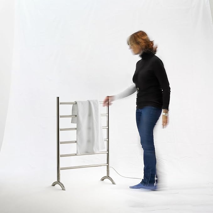Freestanding Towel Warmer 6 Bars Plug-in Option 3 Working Modes - Image 7