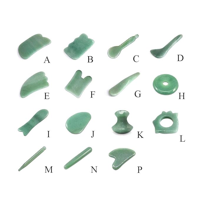 Gua Sha Facials Tools for Eyes Massage Tools Board Natural Jade Stone for SPA - Image 9