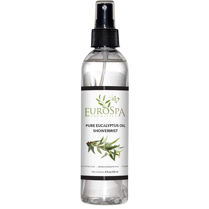 EuroSpa Aromatics Pure Eucalyptus Oil ShowerMist and Steam Room Spray, by EuroSpa+Aromatics