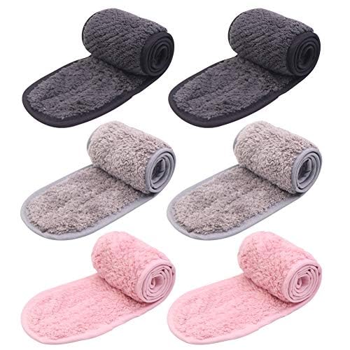Simnice 6 Pieces Spa Facial Headbands Adjustable Head Wraps - Image 7