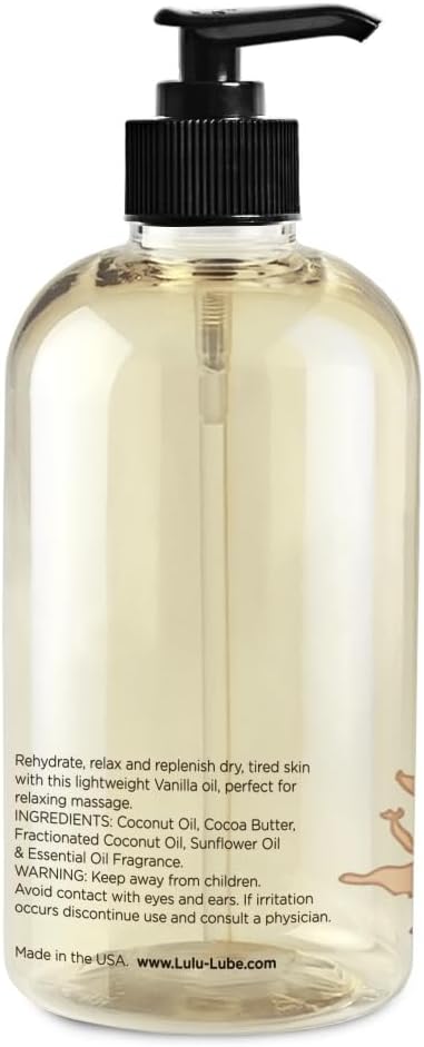 Lulu Vanilla Massage Oil with Fractionated Coconut & Cocoa Butter, Deeply - Image 6