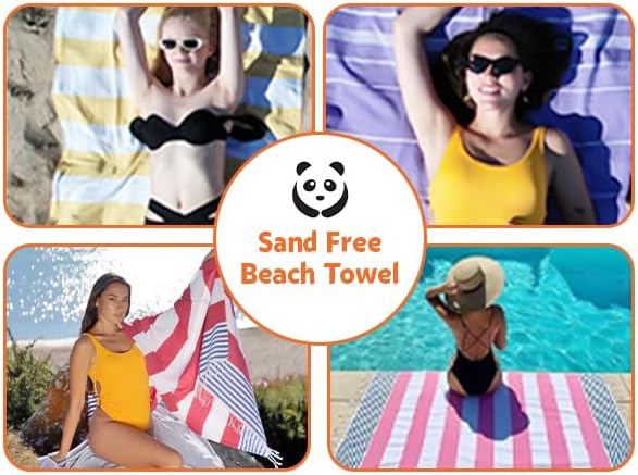 HAVLULAND Turkish Beach Towels, Oversized 40"x72" Turkish Bath Towel, Highly - Image 7