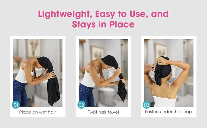 Hair RePear The Ultimate Hair Towel – Standard 21" x 44" Cotton Hair Towel - Image 5