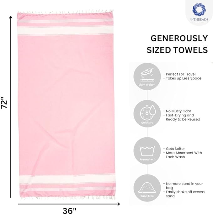 Cotton Turkish Beach Towel - Image 5
