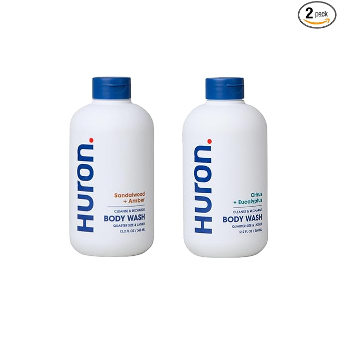 Huron Body Wash for Men and Women, Hydrating Daily Cleanser by Huron