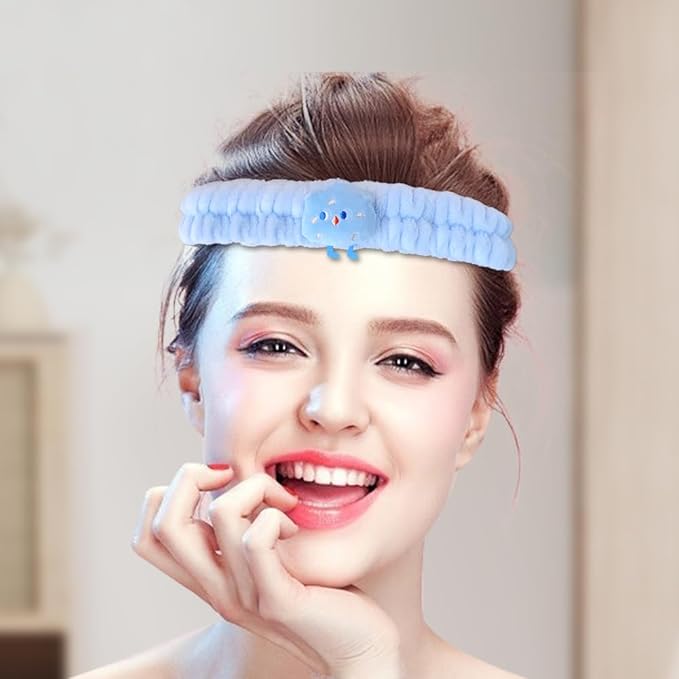 PERFECTSIGHT Spa Headband for Washing Face, Cute Hair Band for Washing Face - Image 4