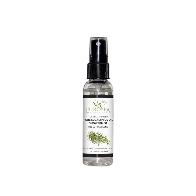 EuroSpa Aromatics Pure Eucalyptus Oil ShowerMist and Steam Room Spray, by EuroSpa+Aromatics