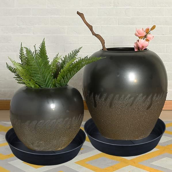 LWALRS Plant Saucer 14 Inch, 4 Pack Extra Large Planter Saucer, Plastic Plant - Image 7