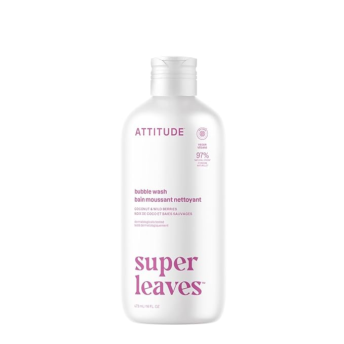 ATTITUDE Bubble Bath, EWG Verified, Plant and Mineral-Based, Dermatologically by ATTITUDE