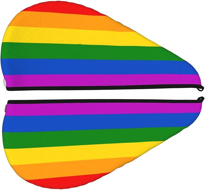 Gay Pride Rainbow Hair Towel Wrap Microfiber Fast Drying Hair Turban - Image 3