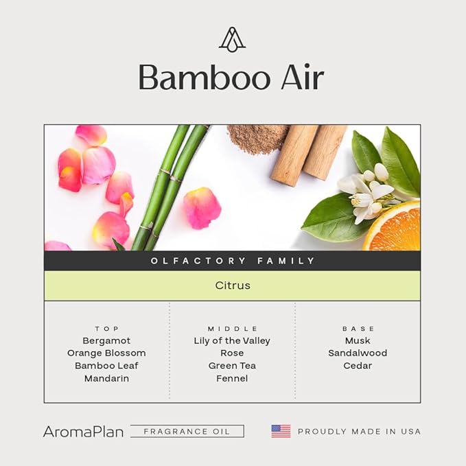AromaPlan Hotel Scents Bamboo Air 16 Fl Oz, Home Luxury Aroma & Hotel Diffuser - Image 2