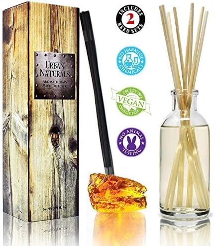Urban Naturals Black Teakwood Reed Diffuser Scent Sticks Gift Set | Mahogany & - Image 5