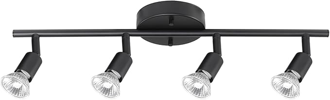 Globe Electric 59354 Payton 4-Light Track Lighting, Matte Black by GlobeElectric